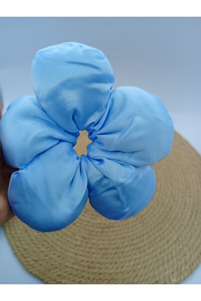 MY WORLD LİFE YENİ MODA SATEN PAPATYA ÇİÇEK MODEL Scrunchies DEV POFUDUK SÜNG...