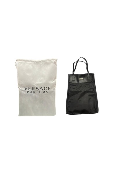 Versace Versace, Versace, Υφασμάτινη Τσάντα, Χειροποίητη Τσάντα Tote, Μαύρη, ...