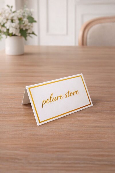 pelure store Gold Framed 10-Card Table Card Set