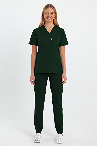 MEDİKAL Forzen Premium Likralı Unisex Üniforma Scrubs Takımı – Esnek Konforlu...