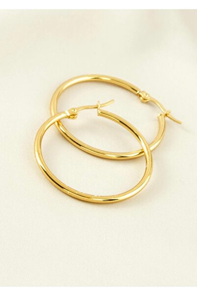 ATANUR Halka küpe çelik-yüksek kalite kararmaz 4 cm