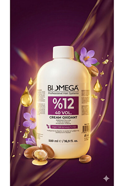 BIOMEGA Profesyonel %12 40 Vol. Krem Oksidan - Saç Açıcı ve Boya Aktivasyonu ...
