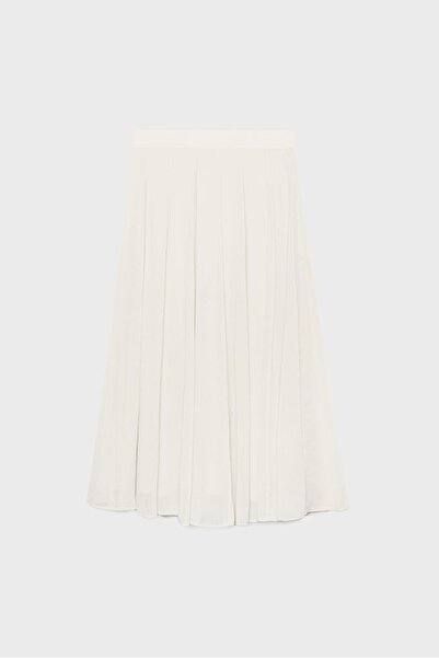 Stradivarius تنورة ميدي مطوية