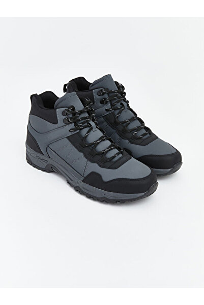 LC Waikiki Rmz Gi̇yi̇m Farkiyla Men's Lace-Up Thick Serrated Sole Boots