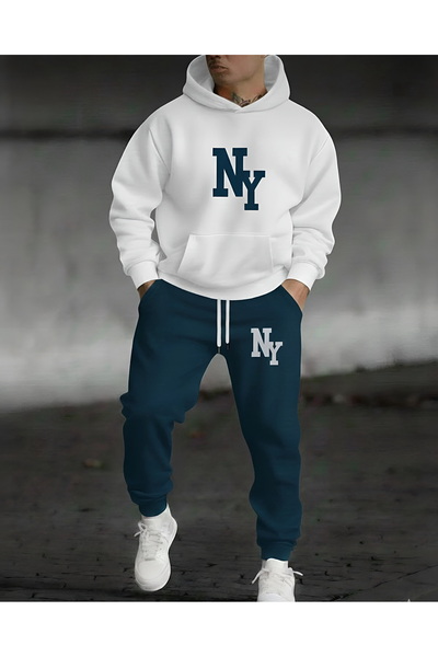 Risil-Nu Company New Season Hooded Ny Printed Full Winter Fully Lined Oversiz...