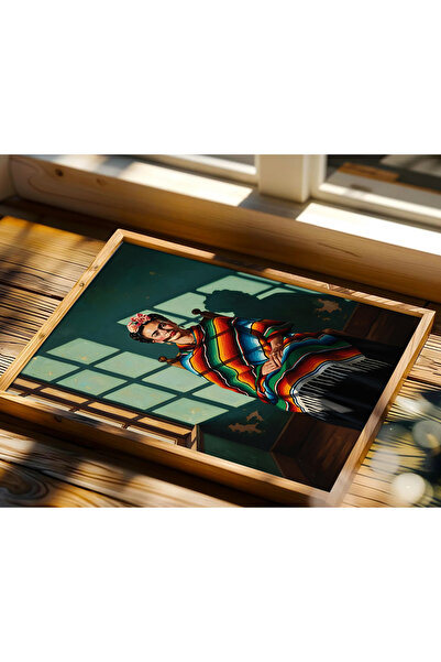 alphobitasarım Character and Power - Frida Kahlo - Decorative Wall Painting