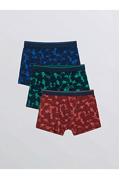 LC Waikiki Nevavm Standard Fit Cotton Flexible Men's Boxer 3-Pack