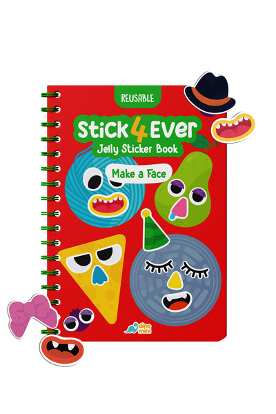 Neobebek Stick4Ever - Make A Face (Tak Çıkar Jelly Sticker Kitabı)