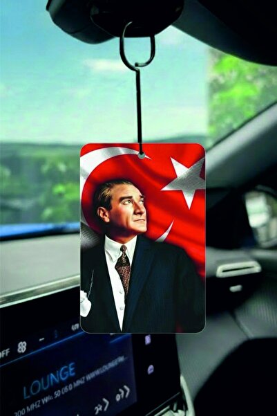 PROMOSYONİK Türk Bayraklı Atatürk Tasarımlı Oto Kokusu