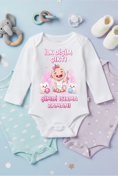 ModaXen Baby Funny Printed Bodysuit My First Tooth Came Out Girl Printed 100%...