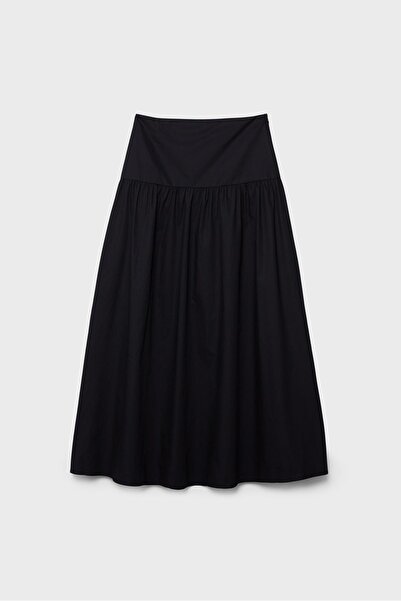 Stradivarius Poplin layered maxi skirt
