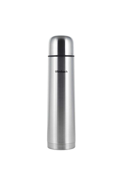 Kamille Thermos 1000 ml stainless steel with lid usable as cup, shock-resistant