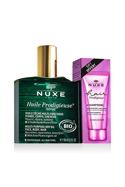 Nuxe Ulei uscat multifuncțional Huile Prodigieuse Néroli 100 ml + șampon Hair...