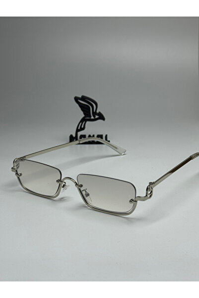 MONAL Luccy Gray Sunglasses Silver Frame 55 Ekartman