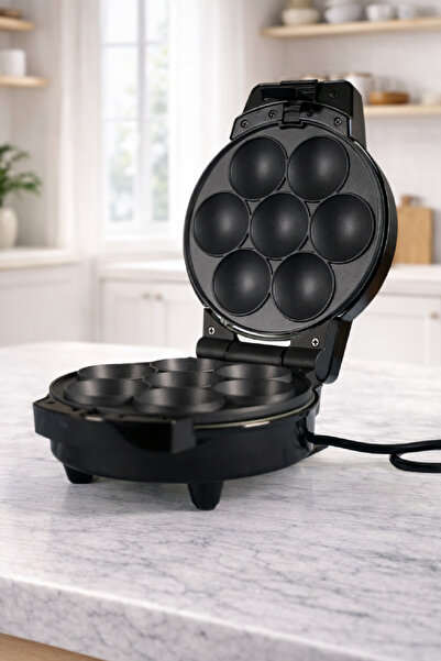 SOKANY Waffle Makinesi Yapışmaz Plakalı Dikey Saklanabilir Kompakt Tasarım SK...