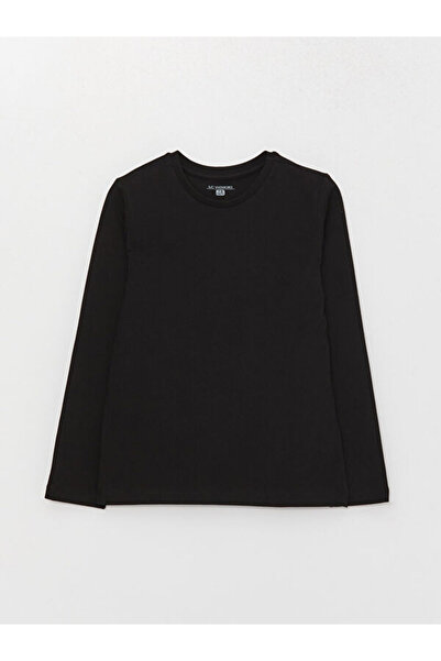 LC Waikiki Tricou cu mânecă lungă pentru băieți, cu guler zero Roba, Sparklin...