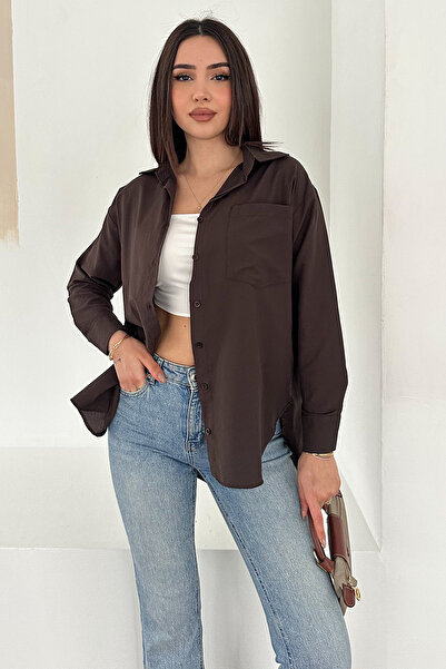 Noa&Noa Women's Classic Shirt with Pockets – Blue Tone