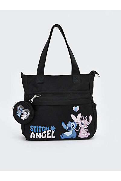 LC Waikiki Rmz Gi̇yi̇m Farkiyla Stitch and Angel Printed Girls' Shoulder Bag