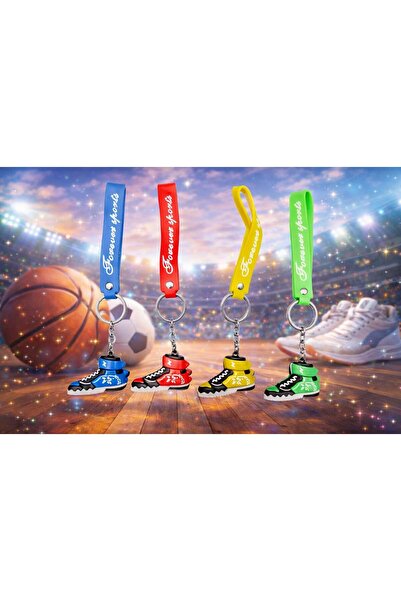 MAViHOME Luxury Silicone Keychain with Basketball Shoe Figure – Colorful Shoe...