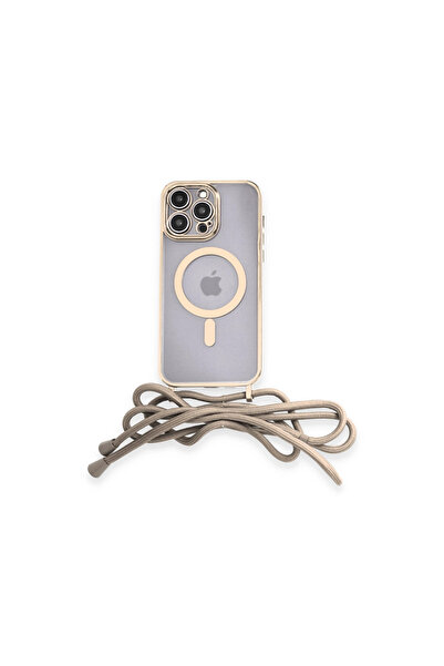 eco port جراب آيفون 12 برو ديفو ليزر معلق غطاء ماجسيف - ذهبي