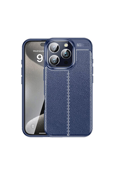 eco port iPhone 16 Pro Max Case Auto Focus Cover - Navy Blue