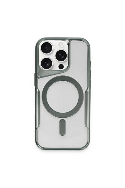 eco port iPhone 16 Pro Max Case Boyi Magsafe Silicone Cover - Green