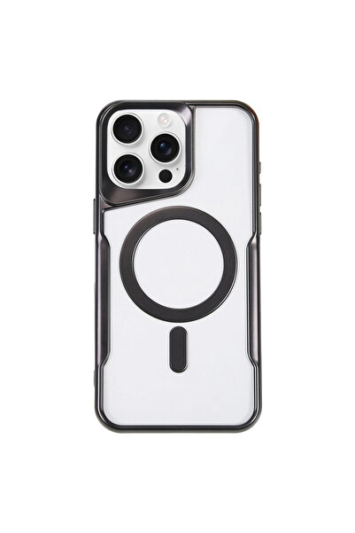 eco port iPhone 16 Pro Max Case Boyi Magsafe Silicone Cover - Black