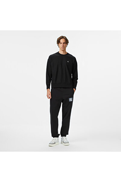 Calvin Klein Terry Graphic Jogger Erkek Siyah Eşofman Altı