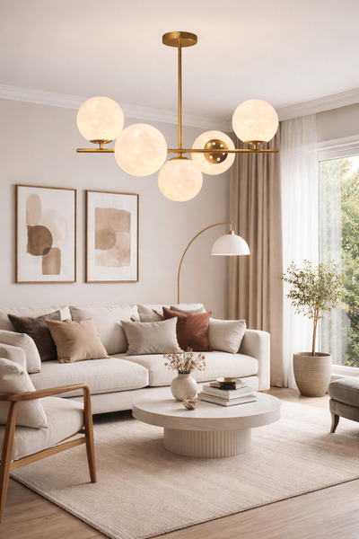 ESSLİGHT Nova 5’li Eskitme 3 Boyutlu Başlıklı Modern Salon Mutfak Yatak Odası...