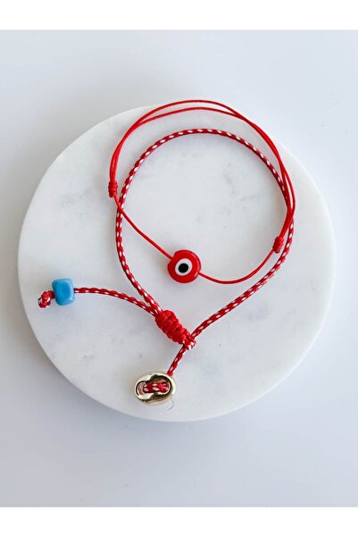 CHARMLUCKY Blue Bead-Button Marteni̇çka