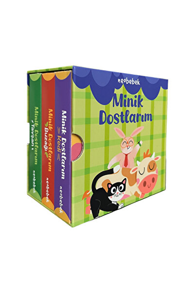 Neobebek Minik Dostlarım - Kukla Kitap Seti (3 Kitap)