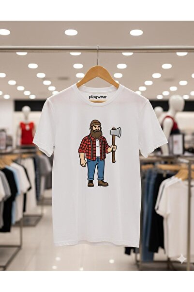 playwear PLAY WEAR Unisex Μπλουζάκι με στάμπα BALTALI ADAM με λαιμόκοψη ποδηλ...