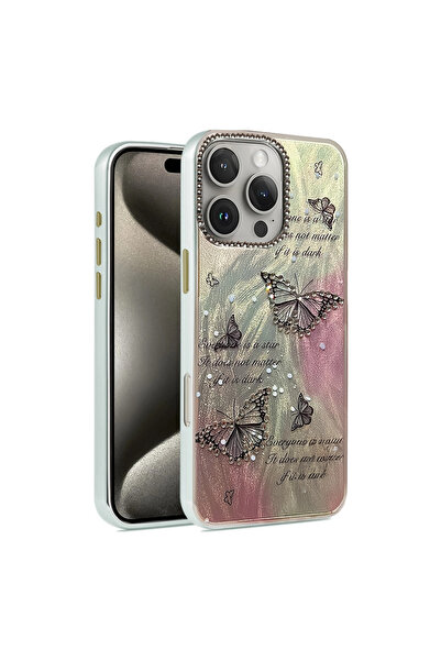 eco port iPhone 16 Pro Max Case Blade Mirrored Pattern Cover - Pattern 6