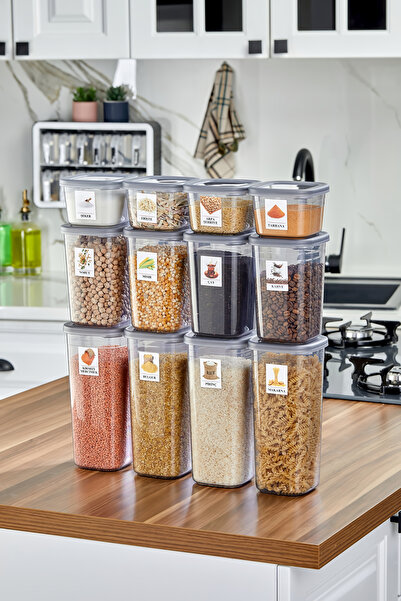 icone life 12-Piece Anthracite Food & Vegetable Storage Container Set |   3 D...