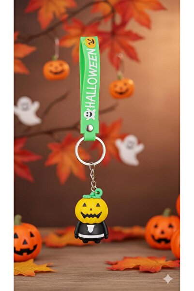 MAViHOME Halloween Pumpkin Figured Luxury Silicone Keychain – Halloween Figur...