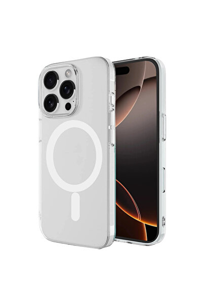 eco port iPhone 16 Pro Max Case Magneticsafe Transparent Silicone - Transparent