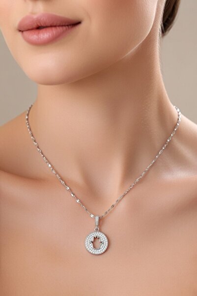 BB BİBUTİKSHOP قلادة أورا شيلد هامسا للحماية المتألقة