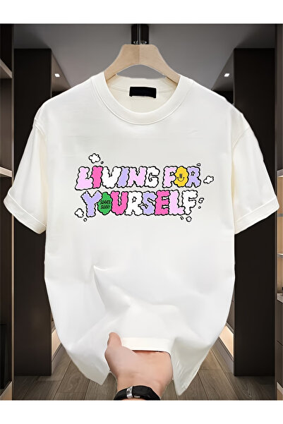 ibibik moda Custom Printed Oversize Cotton Crew Neck T-Shirt