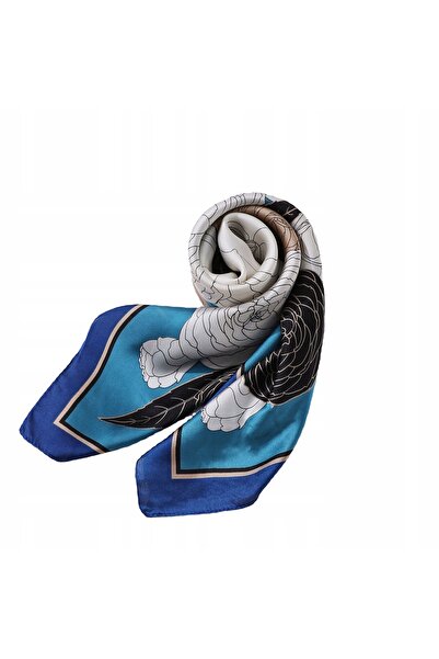 Carla Moreno Eșarfă dama cu imprimeu, tip mătase, șal elegant pentru cadou, 7...