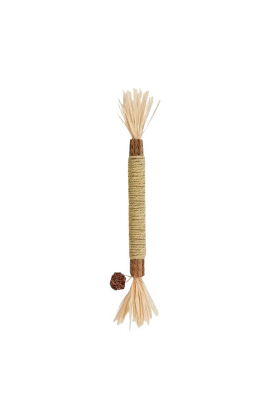 PureCanpati Natural Matatabi Cat Play Stick (Raffia Grass, Wicker Rope, Matat...