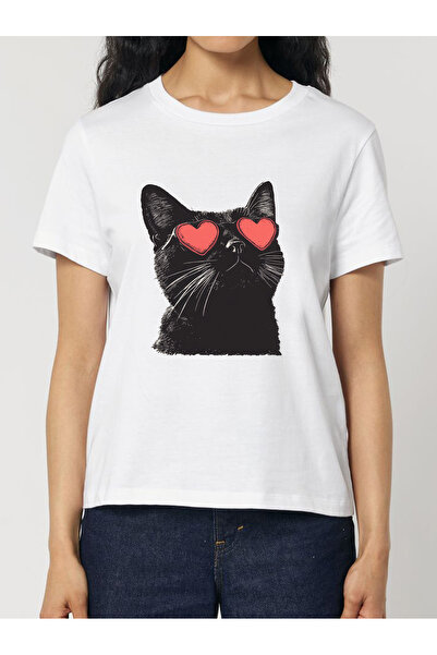 Cu Pisici Premium cotton T-shirt-Meow Amore, Women
