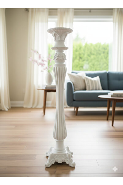 Dekoromi Dekoratif Dev Boy Sütun ve Mumluk (78x26) Dekorasyon Trend Sütun Hey...