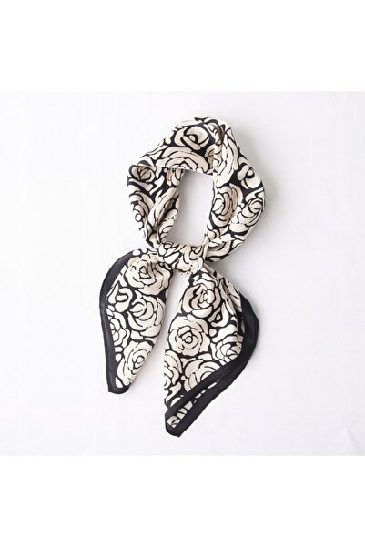 Carla Moreno Women's Printed scarf, silk type, elegant shawl for gift, 70×70 cm