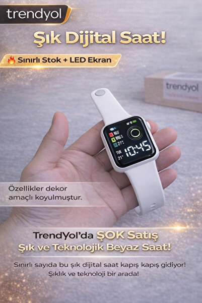 HAYATINIZI KOLAYLAŞTIRIN Şık Dijital Kol Saati | Sürpriz Hediyeli