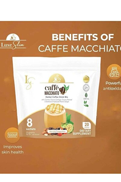 Luxe Slim لوكس سليم كافيه ماكياتو – 8 أكياس
