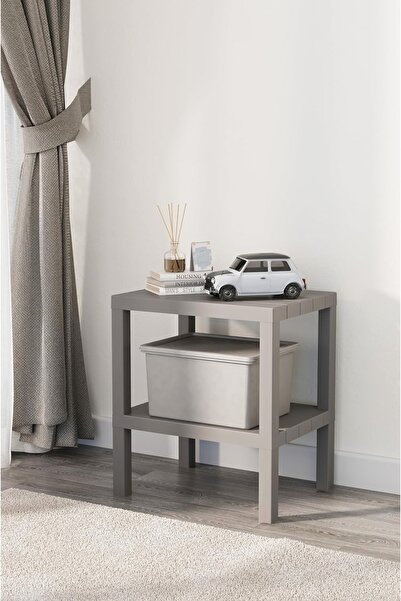 Hepta Collection Mithra Life 2 Katlı Plastik Gri Banyo Mutfak Rafı MIT1056