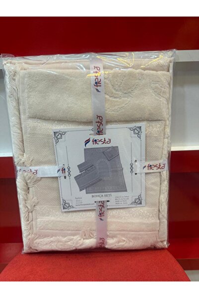 HİKMET 4-Piece Towel Bundle Praying Mat Premium Quality Gift Bundle Etamine Set