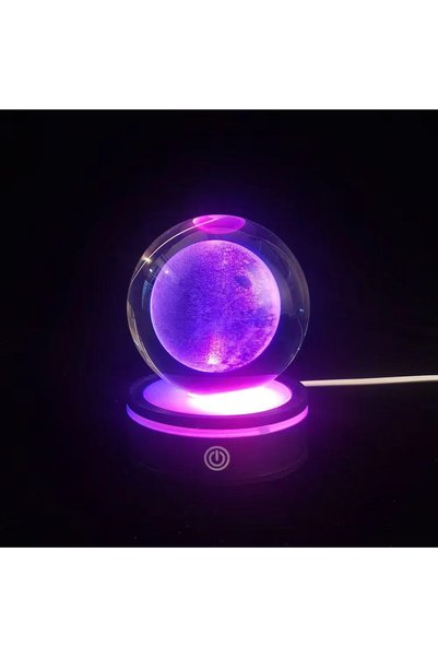 Skygo Full Moon Rotating Glass Globe with USB Plastic Base