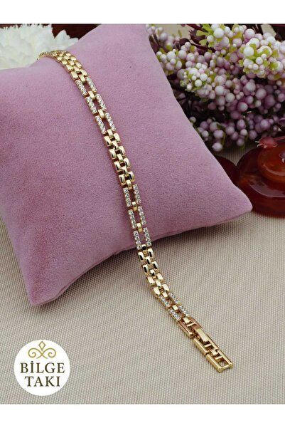 Bilge Takı سوار فولاذي متعدد الصفوف من Xuping مرصع بحجر الزركون الفاخر، سوار ...