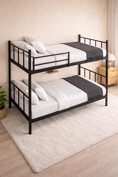 CD Ranza, Alaro Ranza, Metal Ranza, Ayrılabilir, 90x190 Cm Siyah